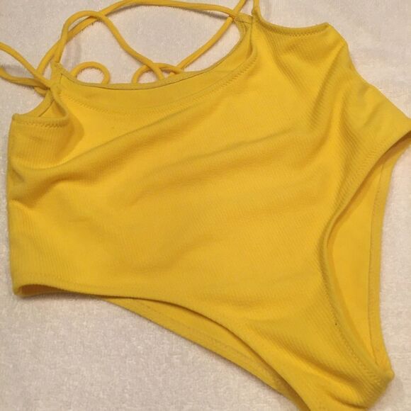 Zaful Swim yellow swimsuit bottoms size 6 - Picture 2 of 4